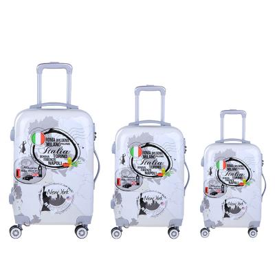 China New Model Cross Country Travel Trolley Luggage Bag PC Suitcases Set 3 Pcs Suitcase Luggage For Outdoor Travel for sale