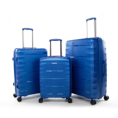 China New Fashion Design 3 Pieces PP Luggage+Sets Material Suitcase Trolley Bags With High Quality For Outdoor for sale