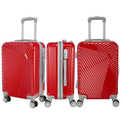 China School \ Fashion 3pcs PVC Shell Luggage Set Trolley Suitcase Travel Bottom Hard Bottom Bags of Travel\etc. for sale