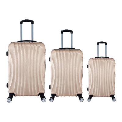 China Wholesale School ABS 3pcs Luggage\Travel\etc Factory Background Jinhua sets trolley bags travel trolley luggage for sale