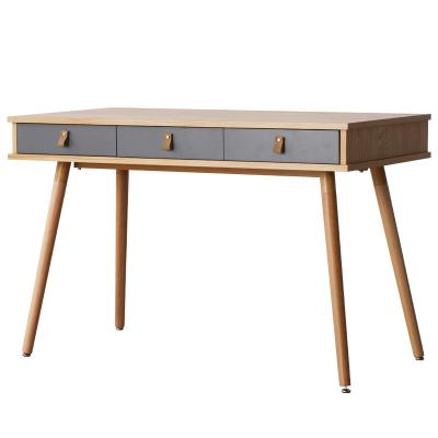 China Nordic luxury solid wood foldable light oak wood computer desk for sale