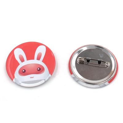 China Europe OEM Factory Customized Cheap 38mm Tinplate Button Badge Promotion Gifts Metal Series Shaped Button Badge for sale