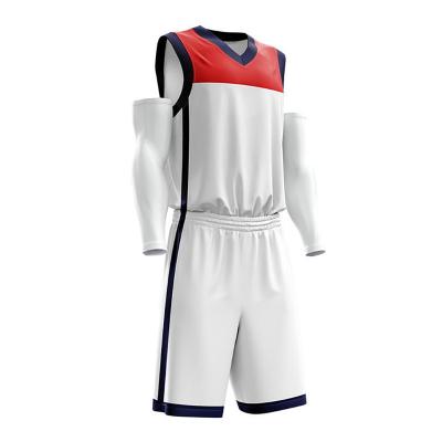 China Hot Sale Good Quality Custom Made Comfortable And Durable Set Basketball Uniform Jersey Sets for sale