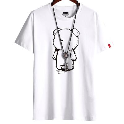 China 2022 Newest Anti-Wrinkle T-shirt For Men Clothing Fitness O Neck Man White T-shirt For Men Oversize T-shirts Anime Male Oversize Shirt printing S-6XL for sale