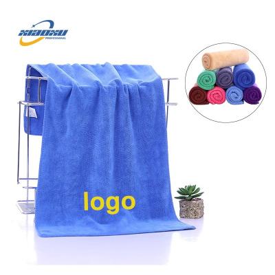 China Custom Facial Embroidery Hand Embroidery Hotel Salon Beauty Microfiber Car Cleaning Hair Safe For Face Kids Drying Spa Towels With Logo for sale