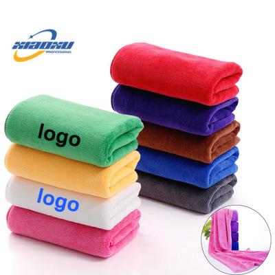 China Wholesale Child Safe Microfiber Cotton Salon Facial Beauty Hand Face Logo Spa Absorbent Hair Drying Towel Custom Made for sale