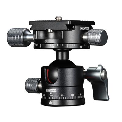 China Stabilize to Adjust Camera Shooting Directions Camera Accessory Professional Aluminum Ball Head Panoramic Tripod Mount for Camera for sale