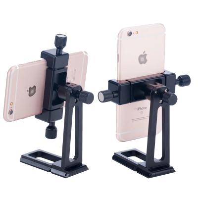 China Universal 360 Degree Rotating Adjustable Phone Holder Smartphone Mount Adapter Mobile Phone Attachment Clamp for sale