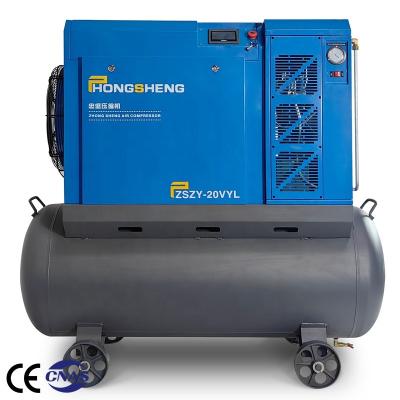 China Lubricated Screw Air Compressor Inverter Customizable Fine Durable China Portable Screw Air Compressor 15Kw for sale