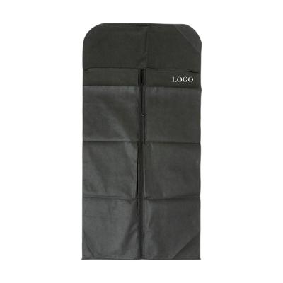 China Luxury Large Foldable Black Fashion Dust Proof Hotel Handbags Packaging Clothes Dust Bag With Zipper for sale