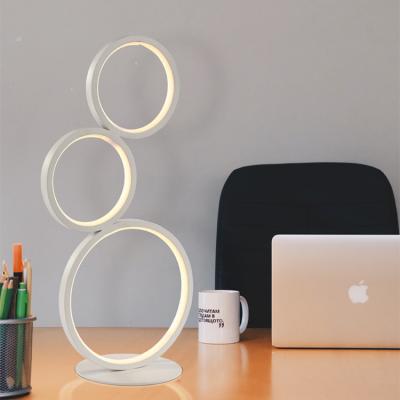 China Circle Modern Fancy Hotel Modern Design LED Floor Lamp Acrylic Table Lamp for sale