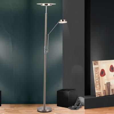 China Unusual Decoration Design Double Lights Uplight Floor Lamp / Modern Slim Floor Lamp for sale