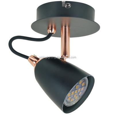 China Hot Selling Europe Spot Lamp 3W LED Indoor Lighting Spot Light Black Copper Light for sale