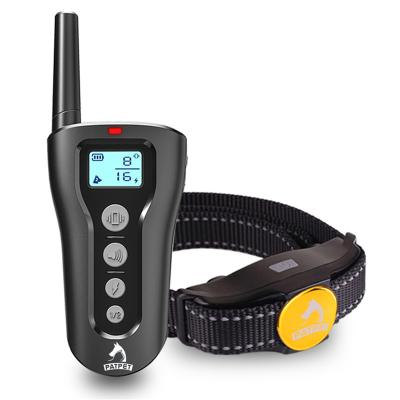 China 2020 New Padded Dog Shock Training Collar, Pet Trainer Best Sell Luxury Dog Training Collar Remote Rechargeable Waterproof for sale