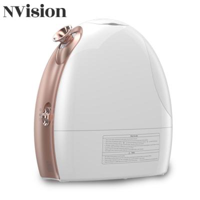 China Fashional Handy Portable Nano Home Beauty Face Skin Care Use Lighting Ionic Facial Steamer for sale