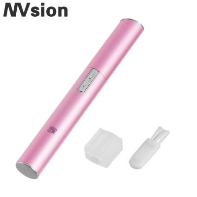 China Stainless Steel Customized Pink Ladies Popular Professional Electric Shaver Mini Eyebrow Trimmer for sale