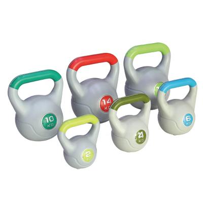 China Hot Cheapest Colorful Plastic Cement Kettlebells Sales Promotion Environmental Friendly Material With Customized Logo For Sale for sale