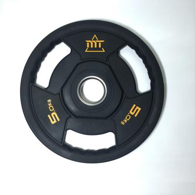 China High Quality Professional TPU Urethane Weight Tri Weight Plates Eco - Friendly With Customized Logo for sale