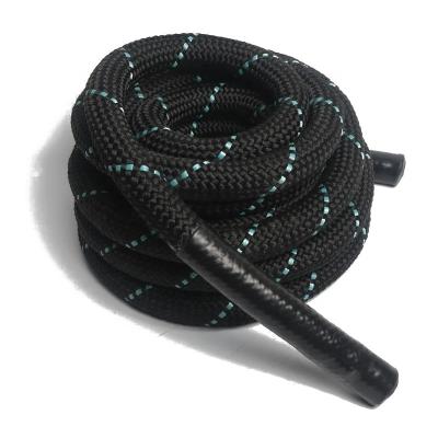 China Gym Fitness Power Training Nylon Battle Rope Knitted Rope for sale