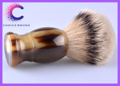 China Mens Silvertip Badger Shaving Brush 28mm knots with horn hadle for 	Barber shop for sale