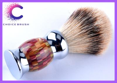 China Charming hair shaving brush for men's grooming color handle silvertip bager hair knots for sale