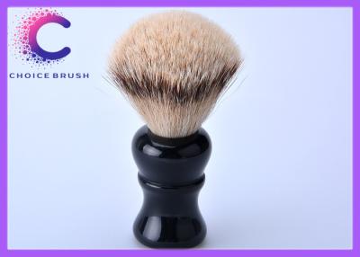 China Comfortable Silvertip Badger Shaving Brush , black shave brush with acrylic Handle for sale