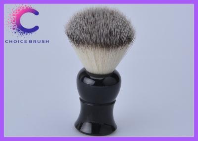 China Men’s facial care make up synthetic hair shaving brush with black handle for sale