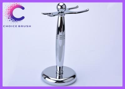 China Men's grooming deluxe Chrome metalshave stand for razor and brush for sale