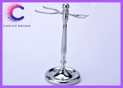 China Slim chrome razor and brush stand for barber shop  , stainless steel shaving stand for sale