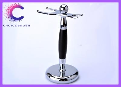 China Black ebony metal Safety razor and brush stand with Print or laser LOGO for sale