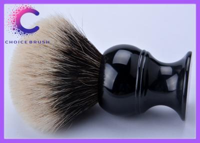 China Black resin handle 2 Band Shaving Brush for Man 28 * 75mm knots for sale