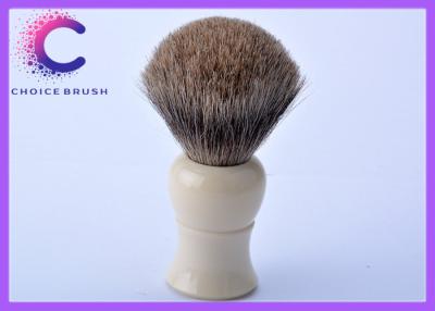 China Custom Premium grade barber shop shaving brush with white ivory color Handle for sale