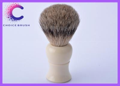 China Handmade shaving brushes white handle with best badger for barber shop for sale