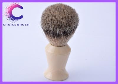 China Best Badger Shaving Brush grooming tools for men with faux ivory handle for sale