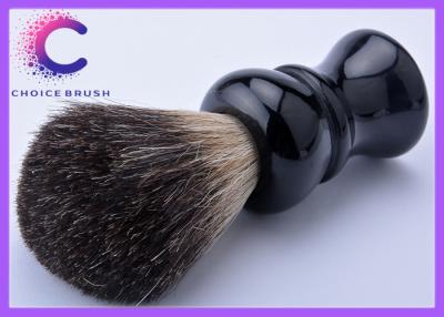 China Best long handle shaving brush with black badger hair knots for men's grooming for sale