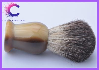 Chine Brosses de rasage faites sur commande de blaireau de noir de logo, brosse de blaireau de voyage pour les hommes à vendre