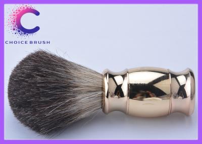 China Golden custom shaving brushes for barber shop with black badger hair for men for sale