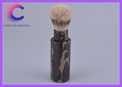 China Turnback Travel Shave Brush camouflage handle , male shaving brush for sale