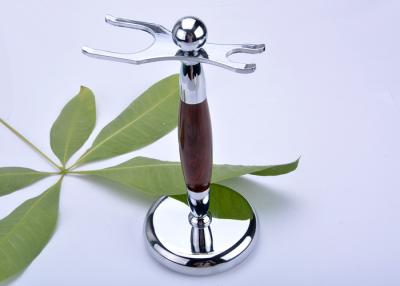 China Safety razor and brush stand faux , rose wood razor stand imitation for sale