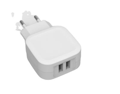 China Mobile Phone Dual USB Trend Factory 5V 2.1A 2 New High Quality Mobile Phone 2 X USB Wall Charger In 1 CE for sale