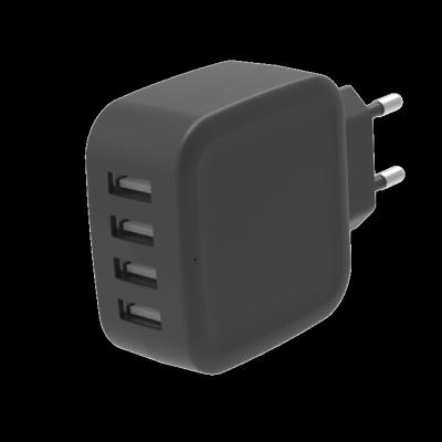 China HOT 2022 New Arrivals TIANJIU Mobile Phone EU Plug 5V 5A 4 Port USB Mobile Phone Wall Charger Adapter For Phone for sale