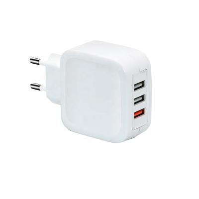 China Mobile Phone/EU Plug 5V 6 Ipad/Camera/PDA/MP3 One 2USB +1USB QC3.0 Mobile Phone Wall Charger Adapter for sale