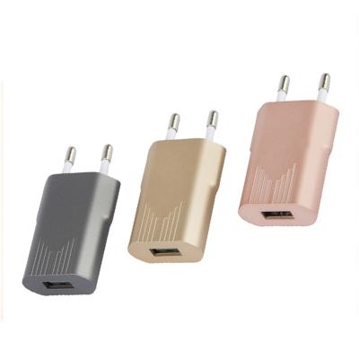 China Hot Selling 5V 1A Cell Phone Tablet MP3 GPS 2022 Slim Ultra Portable Travel USB Wall Charger Mini Phone Charging 1 X USB Electric ABS+PC for sale