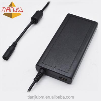 China 2021 Classic Black Slim Auto Laptop 90W Laptop Factory Universal Adapter with LCD Display with 5V 2A USB for iPhone/ iPad for sale