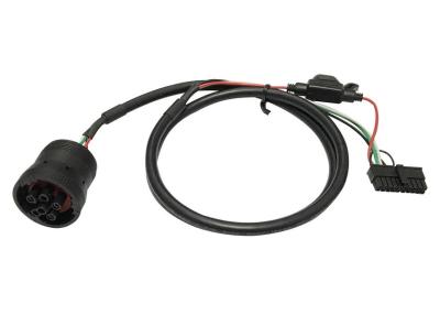 China Deutsch 6-Pin J1708 Female to Molex 20 Pin Female Cable with Fuse for sale