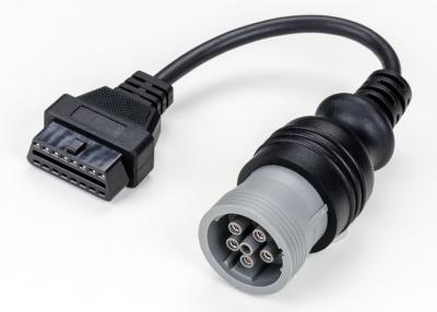 China J1708 Deutsch 6-Pin Female to 16-Pin OBD2 OBD-II J1962 Female Cable for sale