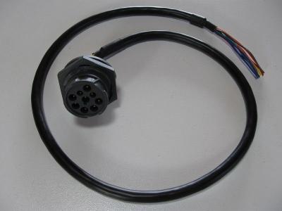 China Verlegter männlicher Behälter des Typ- 1j1939 Deutsch 9-Pin zum Kabel des offenen Endes zu verkaufen