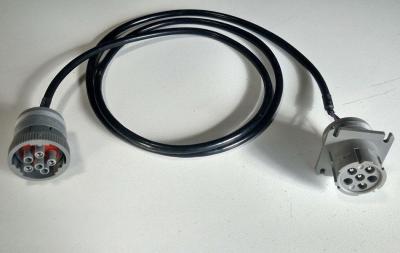 China Flanschdose J1708 Deutsch 6-Pin zum männlichen Kabel des Behälter-6-Pin zu verkaufen