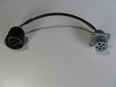 China Männlicher Behälter J1708 Deutsch 6-Pin 9-Pin J1939 zum Flanschdose-Kabel zu verkaufen