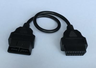 China OBD2 OBDII 16 Pin J1962 Male 24V to Female Extension Round Cable for sale